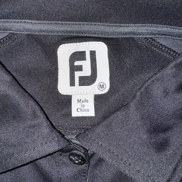 FJ FootJoy Sz Medium Black Short Sleeve Athletic Dress Knee Zip Pockets Outdoors - Picture 4 of 7